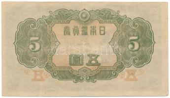 Japán 1943-1944. 5Y "72 321509" T:F szép papír
Japan 1943-1944. 5 Yen "72 321509&quo...