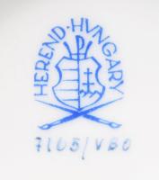 Herendi Viktória mintás váza, jelzett, hibátlan, m: 13,5 cm