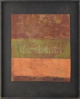 Wagner János (1936-2022): Ősz (cím nélkül). Akril, karton, fára kasírozva, jelezve jobbra lent: Wagner. 26x25 cm. Fakeretben.