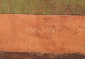 Wagner János (1936-2022): Ősz (cím nélkül). Akril, karton, fára kasírozva, jelezve jobbra lent: Wagn...