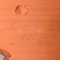 Férfi arc kerámia falidísz, 21x16 cm