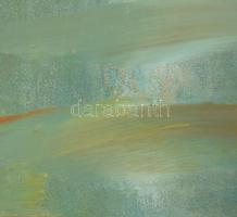 Wagner János (1936-2022): A színek varázsa (cím nélkül). Akril, vászon, jelezve jobbra lent: Wagner....