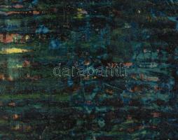 Wagner János (1936-2022): Tükröződés (cím nélkül). Akril, karton, jelezve jobbra lent: Wagner. 46x29...