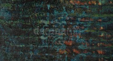 Wagner János (1936-2022): Tükröződés (cím nélkül). Akril, karton, jelezve jobbra lent: Wagner. 46x29...