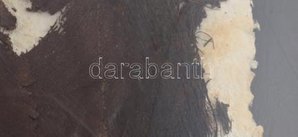 Wagner János (1936-2022): Kiterjedés II. (cím nélkül). Pálmalevél, merített papír, jelezve jobbra le...