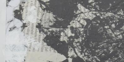 Wagner János (1936-2022): Növényzet. Vegyes technika, kollázs, papír, jelezve jobbra lent: Wagner. 3...