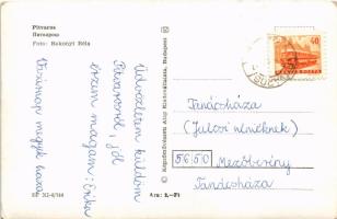 Pitvaros, templom, utcakép. Képzőművészeti Alap (EK)