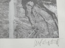 Wagner János (1936-2022): Bartók, Mandarin. Kollázs, papír, jelezve jobbra lent: Wagner. 35x28 cm. Ü...