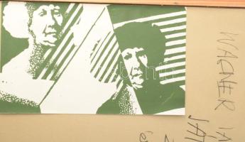 Wagner János (1936-2022): Játék, 2018. Kötözófonal, vegyes technika, papír, jelzett a hátoldalán: Wa...