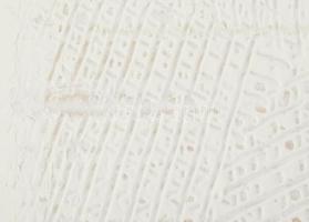 Wagner János (1936-2022): Moduláció II. Akril, karton, farostra kasírozva, jelzett a hátoldalán: Wag...