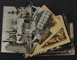 100 db MODERN fekete-fehér magyar város képeslap / 100 modern black and white Hungarian town postcards