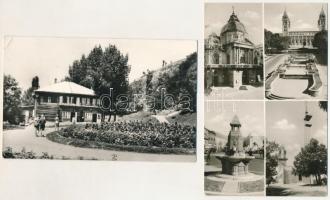 50 db MODERN fekete-fehér magyarországi város képeslap vegyes minőségben / 50 modern black and white...