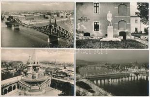50 db MODERN fekete-fehér magyarországi város képeslap vegyes minőségben / 50 modern black and white Hungarian town postcards in mixed quality