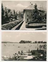 50 db MODERN fekete-fehér magyarországi város képeslap vegyes minőségben / 50 modern black and white...