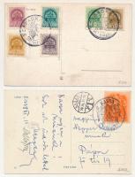 6 db RÉGI képeslap "VISSZATÉRT" bélyegzéssel, közte 3 levelezőlap / 6 pre-1945 postcards +...