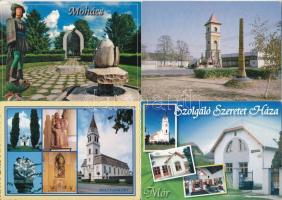 50 db MODERN magyarországi város képeslap, főleg megíratlan / 50 modern Hungarian town postcards, ma...