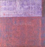 Wagner János (1936-2022): Rend II (cím nélkül). Akril, vászon, jelezve balra lent. Fára kasírozva. 64x61 cm.