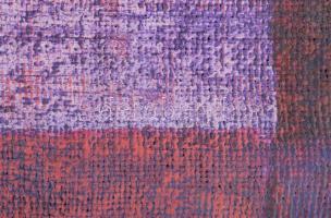 Wagner János (1936-2022): Rend II (cím nélkül). Akril, vászon, jelezve balra lent. Fára kasírozva. 6...