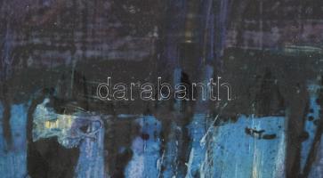 Wagner János (1936-2022): Sorok. Akril, farost, jelezve jobbra lent: Wagner. Hátoldalán autográf fel...