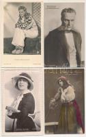 10 db RÉGI motívum képeslap: külföldi színészek és színésznők / 10 pre-1945 motive postcards: foreign actors and actresses