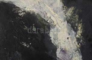 Wagner János (1936-2022): Hasíték (Illumináció III./Illumination). Olaj, enkausztika, vászon, jelezv...