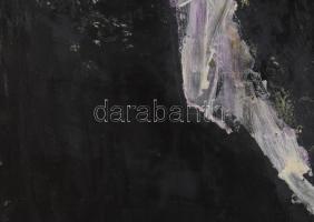 Wagner János (1936-2022): Hasíték (Illumináció III./Illumination). Olaj, enkausztika, vászon, jelezv...