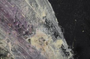 Wagner János (1936-2022): Hasíték (Illumináció III./Illumination). Olaj, enkausztika, vászon, jelezv...