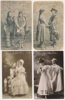 10 db RÉGI motívum képeslap: magyar színészek és színésznők / 10 pre-1945 motive postcards: Hungarian actors and actresses
