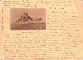 1901 Acorazado BELGRANO / ARA General Belgrano, Argentine Navy light cruiser. 2 Centavos Ga. (EB)