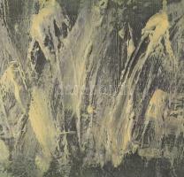 Wagner János (1936-2022): Gesztusok (cím nélkül), 1990 körül. Olaj, enkausztika, vászon, jelezve job...