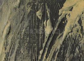 Wagner János (1936-2022): Gesztusok (cím nélkül), 1990 körül. Olaj, enkausztika, vászon, jelezve job...