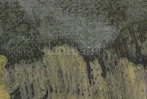 Wagner János (1936-2022): Gesztusok (cím nélkül), 1990 körül. Olaj, enkausztika, vászon, jelezve job...