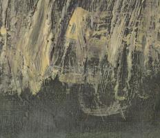 Wagner János (1936-2022): Gesztusok (cím nélkül), 1990 körül. Olaj, enkausztika, vászon, jelezve job...