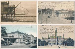21 db RÉGI külföldi város képeslap / 21 pre-1945 foreign town-view postcards