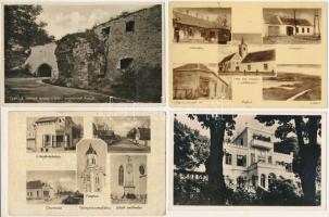 21 db RÉGI magyar város képeslap, vegyes minőségben / 21 pre-1945 Hungarian town-view postcards, in ...