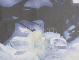 Wagner János (1936-2022): Szövevény (Szárnyak csapkodása). Akril, papír, jelezve balra lent: Wagner....