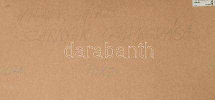 Wagner János (1936-2022): Szövevény (Szárnyak csapkodása). Akril, papír, jelezve balra lent: Wagner....