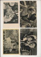 10 db MODERN motívum képeslap: magyar színészek és színésznők (Képzőművészeti Alap) / 10 MODERN motive postcards: Hungarian actors and actresses