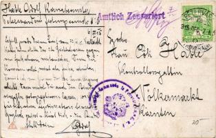 1915 Generalfeldmarschall von Mackensen / WWI German military, Field Marshal Mackensen (gyűrődések /...