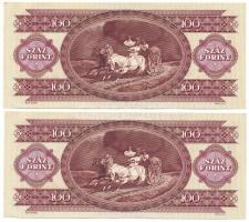 1989. 100Ft (2x) közeli sorszámok T:VF
Adamo F37