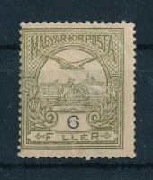 1906 Turul 6f, a FILLÉR "I" nélkül (25.000) (enyhe törés a jobb felső sarokban / light corner fold right above)