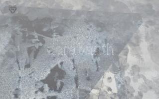 Wagner János (1936-2022): Jégvilág I, 2020. Akril, vegyes technika, papír, jelezve balra lent: Wagne...