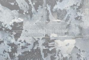 Wagner János (1936-2022): Jégvilág I, 2020. Akril, vegyes technika, papír, jelezve balra lent: Wagne...