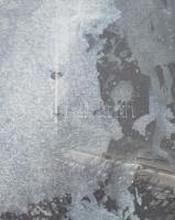 Wagner János (1936-2022): Jégvilág I, 2020. Akril, vegyes technika, papír, jelezve balra lent: Wagne...