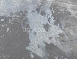 Wagner János (1936-2022): Jégvilág I, 2020. Akril, vegyes technika, papír, jelezve balra lent: Wagne...