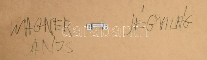 Wagner János (1936-2022): Jégvilág I, 2020. Akril, vegyes technika, papír, jelezve balra lent: Wagne...