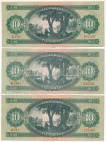 1962. 10Ft (3x) T:F szép papír
Adamo F6