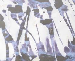 Wagner János (1936-2022): Rajz IV. Tus, papír, jelezve jobbra lent: Wagner. Hátoldalán autográf feli...