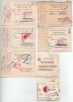 5 db RÉGI első világháborús orosz hadifogságból küldött levelezőlap + 2 db távirat / 5 pre-1945 WWI POW (prisoner of war) letters from Russia + 2 telegrams