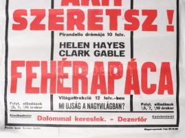 cca 1933-34 Andrássy Mozgó, Bp., Csengeri ucca 39. Greta Garbo legnagyobb szerepe, Az vagyok akit sz...